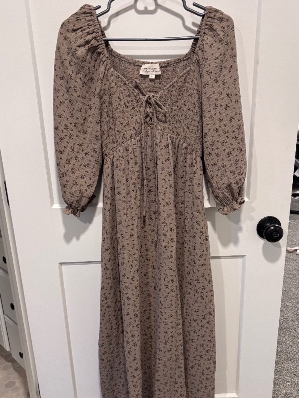 Worth Collective Cecilia Dress in Olive Foliage
